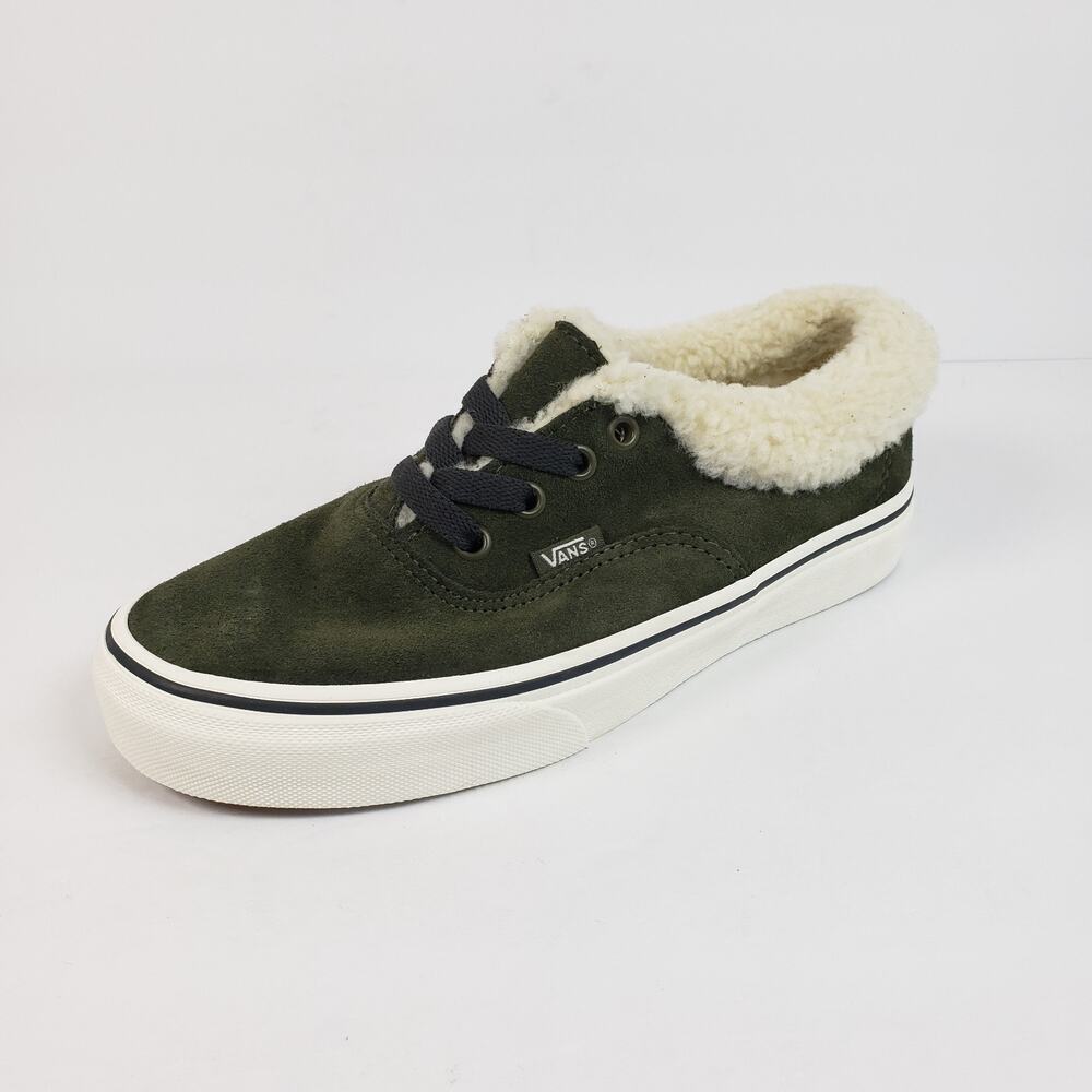Vans Authentic Sherpa Cozy Hug Womens Sz 5.5 Grape Leaf Suede Low Sneaker Shoes - Picture 2 of 10
